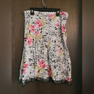 Simply Irresistible Pink Floral Midi Skirt